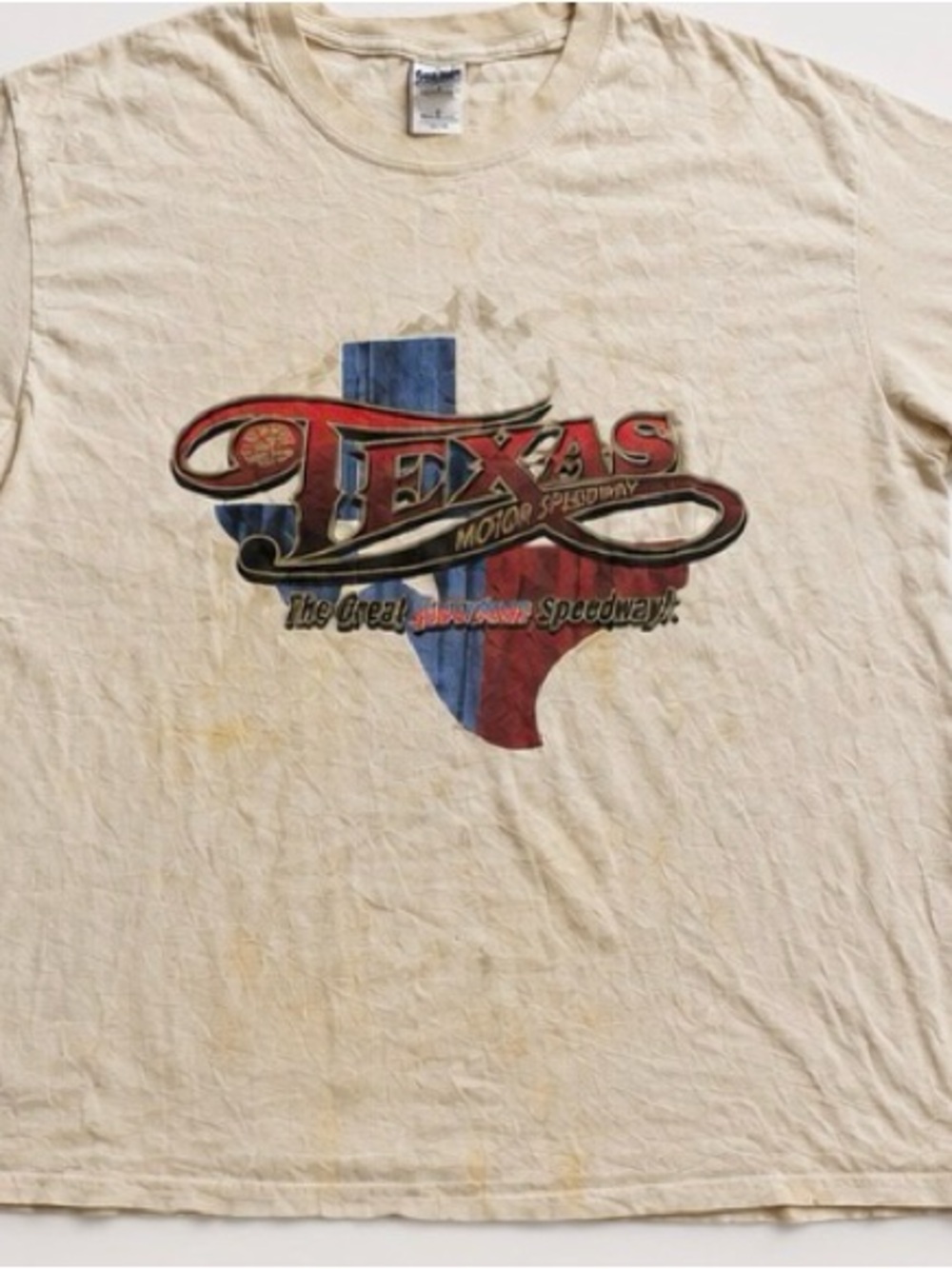 Texas Motor Speedway Vintage Graphic Tee - Cream